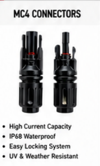 Solar MC4 connectors